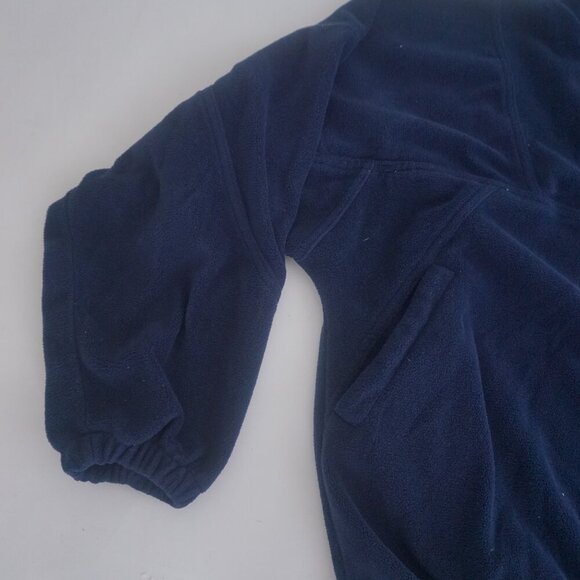 Vintage '90S SDI Military The Hawk Navy Half Zip Fleece Pullover Sweater XL - Picture 8 of 10
